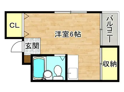 ラパンジール小路東(ワンルーム/3階)の間取り写真