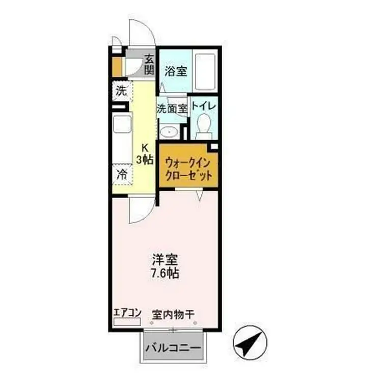 セジュールI 2階階 間取り