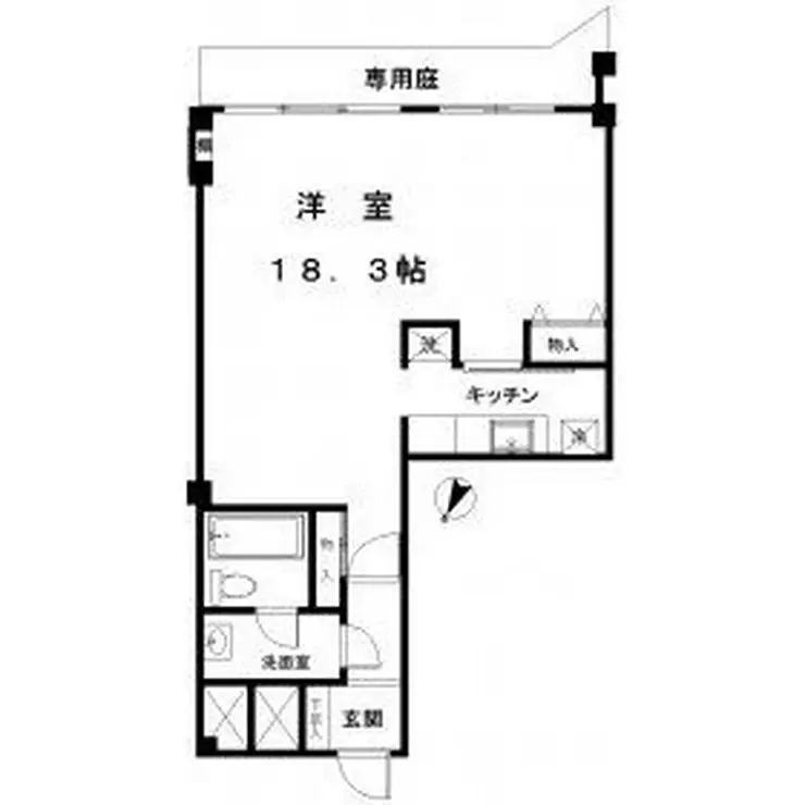代々木スカイハイツ 1階階 間取り