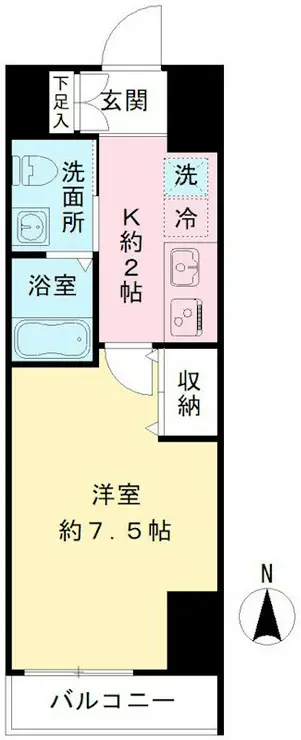 PINO SAKURAGAOKA 8階階 間取り