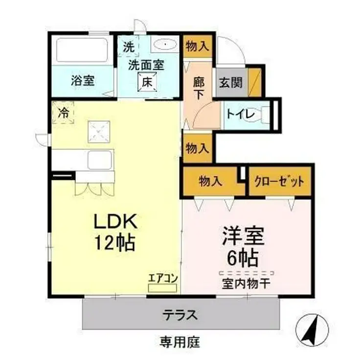 サニーモール参番館 1階階 間取り