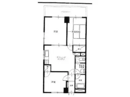 レジデンス池上(3DK/2階)の間取り写真