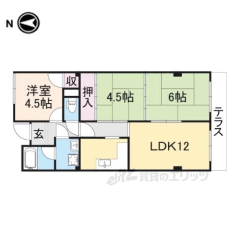 アーバン・アネックス(3LDK/1階)の間取り写真