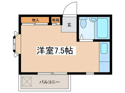 YSハイツ(ワンルーム/2階)の間取り写真