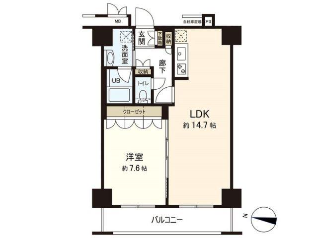 レジデンス仙台駅東(1LDK/10階)の間取り写真