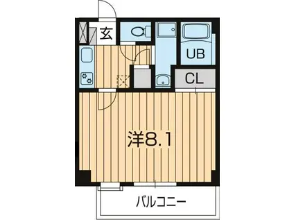 エルパティオ(1K/2階)の間取り写真