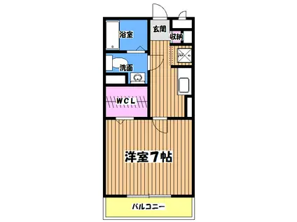 リヴェール石田(1K/3階)の間取り写真