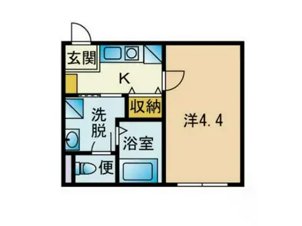 BAMBOO清澄白河(1K/3階)の間取り写真