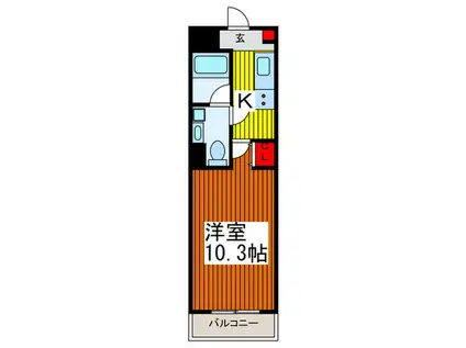 ステーラ・ルーチェ(1K/4階)の間取り写真