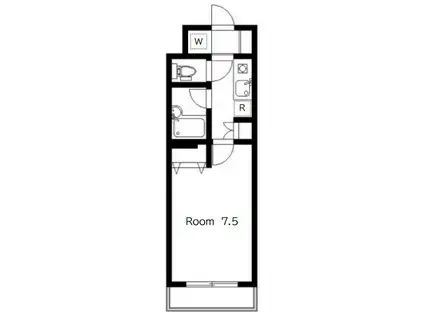 アルガータ(1K/3階)の間取り写真