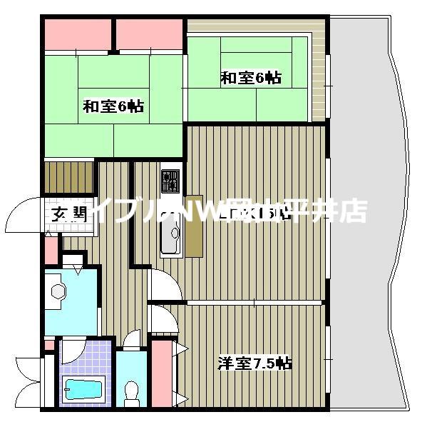 メゾンソフィア(3LDK/4階)の間取り写真