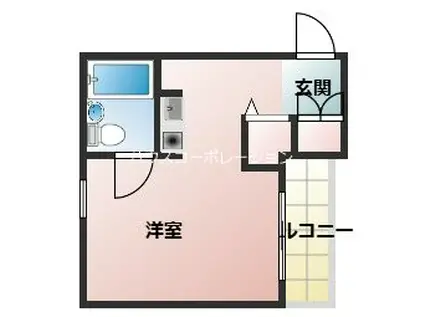 ダイドーメゾン塚口南(ワンルーム/3階)の間取り写真