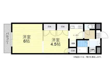 アーバンブレーム新川(2K/9階)の間取り写真