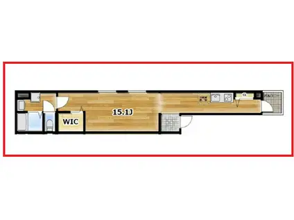アンビシオン東尾久(ワンルーム/1階)の間取り写真