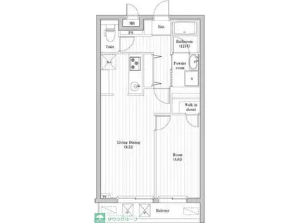 アーバンパーク東向島(1LDK/2階)の間取り写真