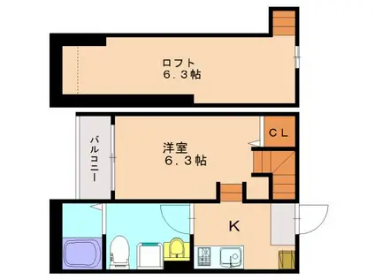 ARTO大橋(ワンルーム/1階)の間取り写真