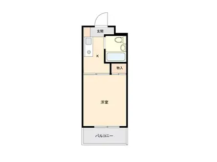 ハイタウン大森公園(1K/5階)の間取り写真