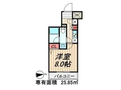 アイル両国弐番館(1K/5階)の間取り写真