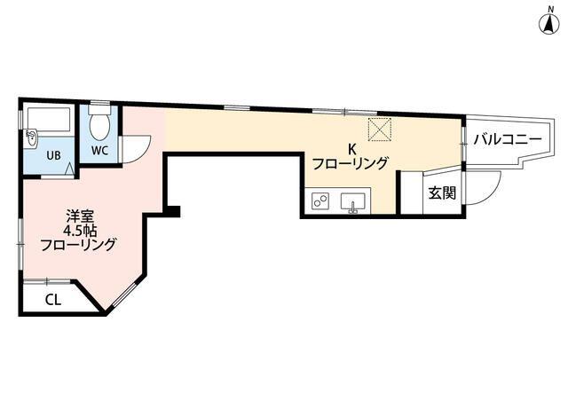 インペリアル参番館(ワンルーム/3階)の間取り写真