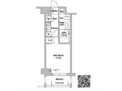 コンフォリア下北沢(1K/3階)の間取り写真