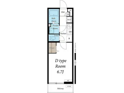 リブリ・ピッコラ(1K/3階)の間取り写真