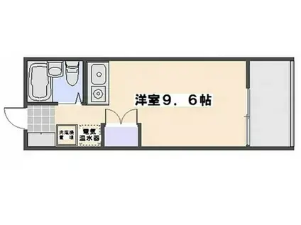 ロイヤル隅の浜壱番館(ワンルーム/2階)の間取り写真