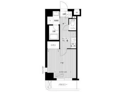 シリウス・エム(1K/5階)の間取り写真