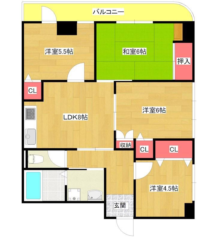 MOCO-06(4LDK/10階)の間取り写真