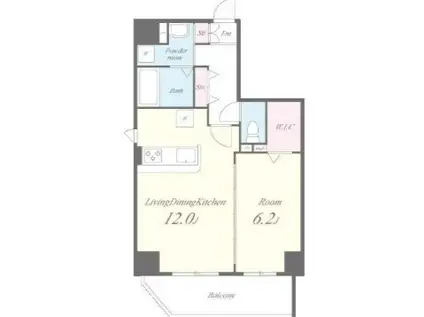 TSII TSII(1LDK/2階)の間取り写真
