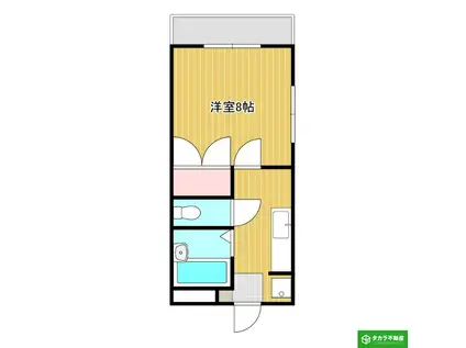 BOARDING HOUSE 橘(1K/3階)の間取り写真