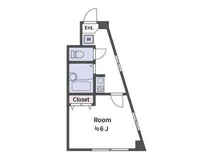 プリマベーラ(1K/3階)の間取り写真