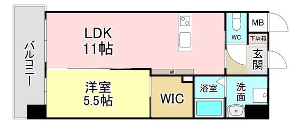 メディプラカーサ(1LDK/7階)の間取り写真