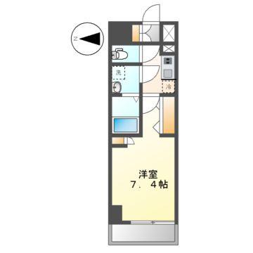 S-RESIDENCE高岳駅前AWAKE(1K/11階)の間取り写真