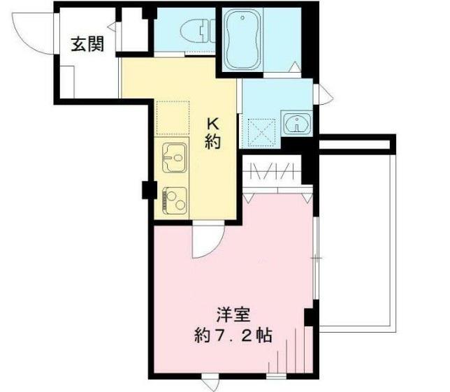レジデンス泰地(1K/3階)の間取り写真