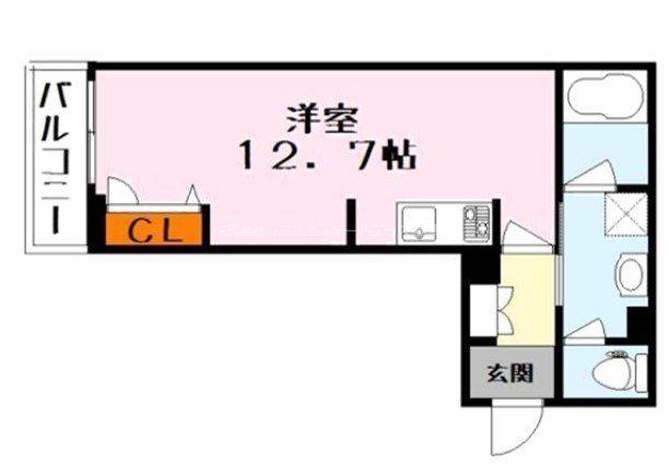 シャーメゾン SUBLIME(ワンルーム/2階)の間取り写真