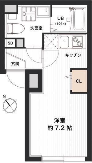 レピュア押上レジデンス(ワンルーム/3階)の間取り写真