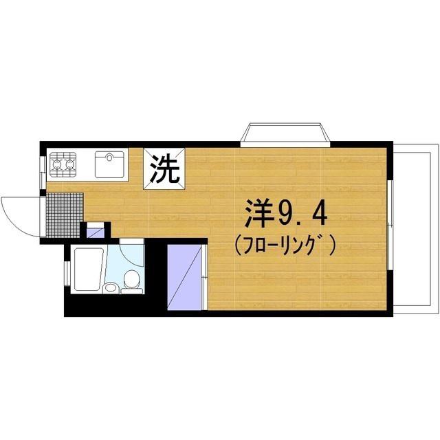 セゾン長沼(ワンルーム/2階)の間取り写真