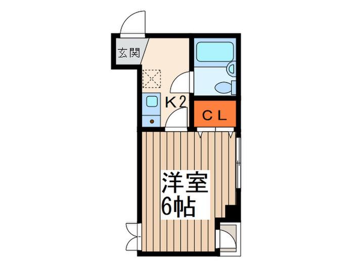 ドルチェ東府中(1K/4階)の間取り写真