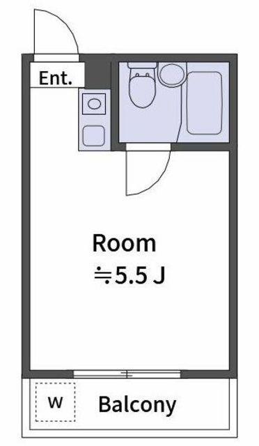 ダイヤマンション(ワンルーム/4階)の間取り写真
