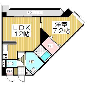 グランドール音羽(1LDK/5階)の間取り写真