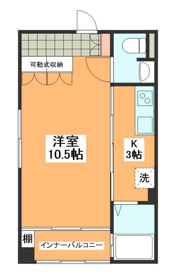 ブランメゾン(1K/1階)の間取り写真