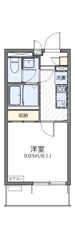 レオネクストシルクパレス(1K/3階)の間取り写真