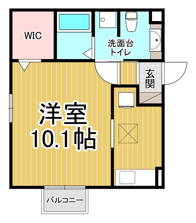 リバブル南町(ワンルーム/1階)の間取り写真
