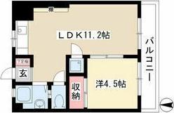 シーズンコート春田(1LDK/3階)の間取り写真