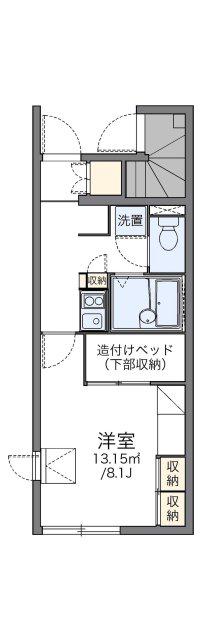 レオパレスウェンブリー(1K/2階)の間取り写真