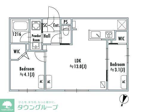 GRAN PASEO鷺ノ宮(2LDK/3階)の間取り写真