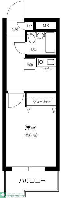 トップ上石神井(1K/3階)の間取り写真