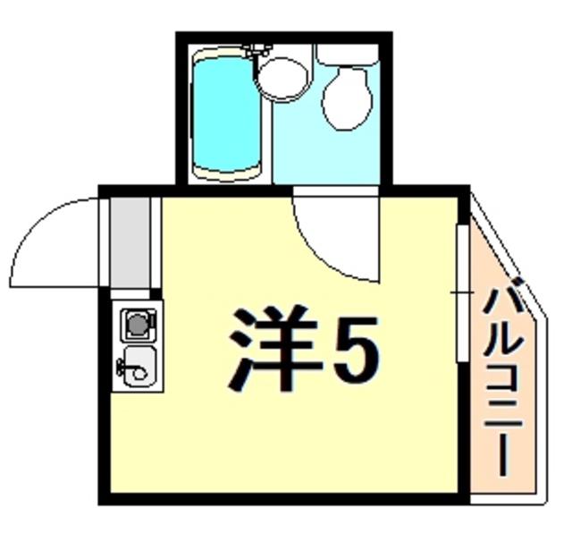リベラームBASE(ワンルーム/3階)の間取り写真