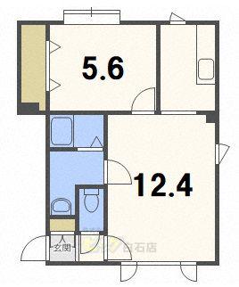 ミレニアム栄通(1LDK/3階)の間取り写真