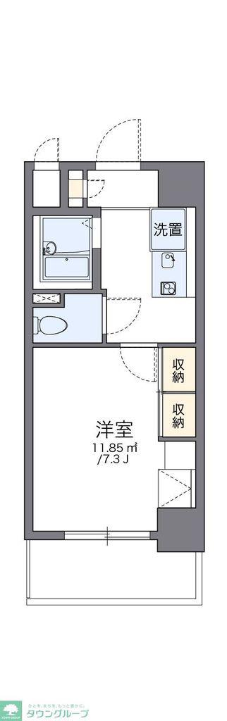 レオパレス伸夫(1K/2階)の間取り写真